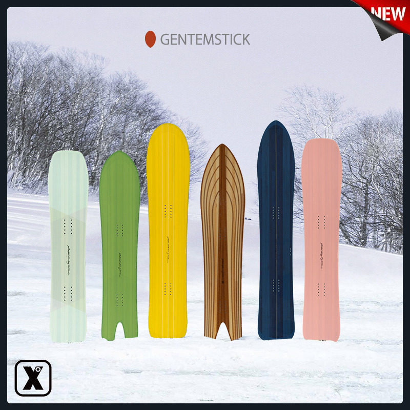 Vulnerable EXDO] W23 GENTEMSTICK small red dot snowboard split board mountaineering powder snowboard