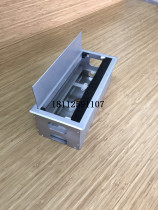 Aluminum alloy thread box computer desk wire hole cover brush wire over box desk thread cover