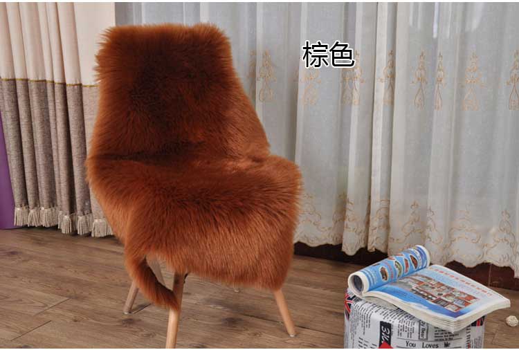 Đệm giả len đệm Mới trắng đệm phòng khách thảm phòng ngủ đầu giường mat tóc dài cửa sổ đệm nệm mút d40