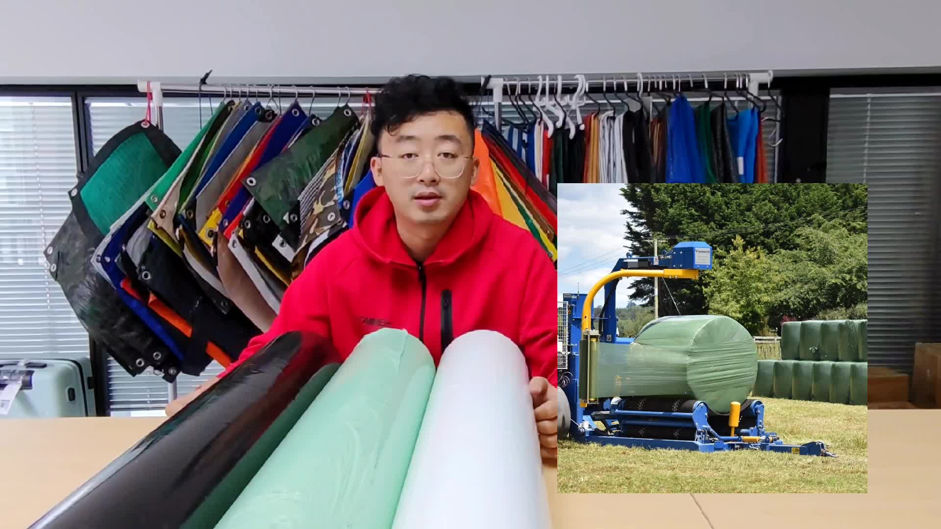 Bale Wrap Film Silage Bale Wrapping Plastic Roll Film Biodegradable Hay