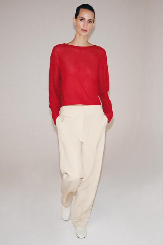 Women's Long-Sleeved Round-Neck Hollow-Out Holiday-Style Knitwear 2298008 600 Women's Long-Sleeved Round-Neck Hollow-Out Holiday-Style Knitwear 2298008 600