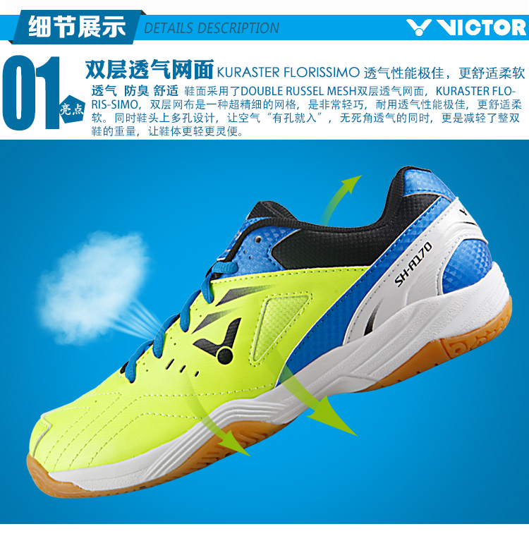 Chaussures de Badminton uniGenre VICTOR - Ref 841556 Image 29