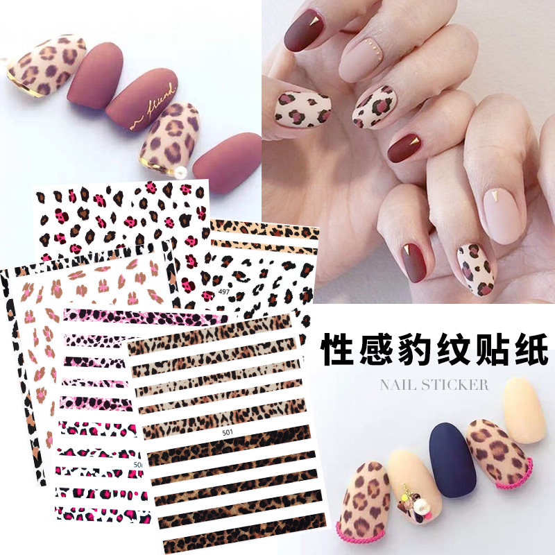 Bittb 1pcs Sexy Leopard Nail Art Decal Sticker Water Transfer Diy
