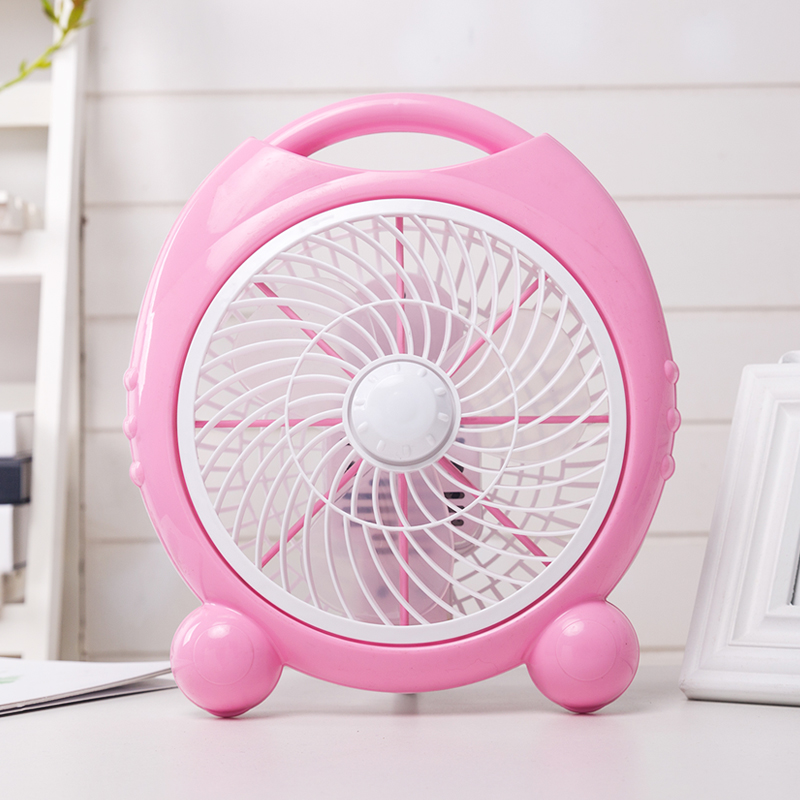 Student dormitory desktop electric fan cartoon mini fan cute box fan office dormitory bed mute