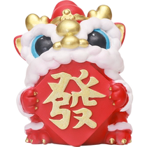 If the national fashion lion dance small ornaments creative office desktop Q version mini lion awakening figure decoration gifts and gifts