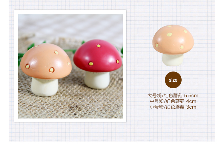 Nếu mục vụ zakka nấm trang trí nhỏ đồ trang trí retro nhựa vi cảnh bonsai đạo cụ chụp ảnh phụ kiện phụ kiện trang trí kệ tivi