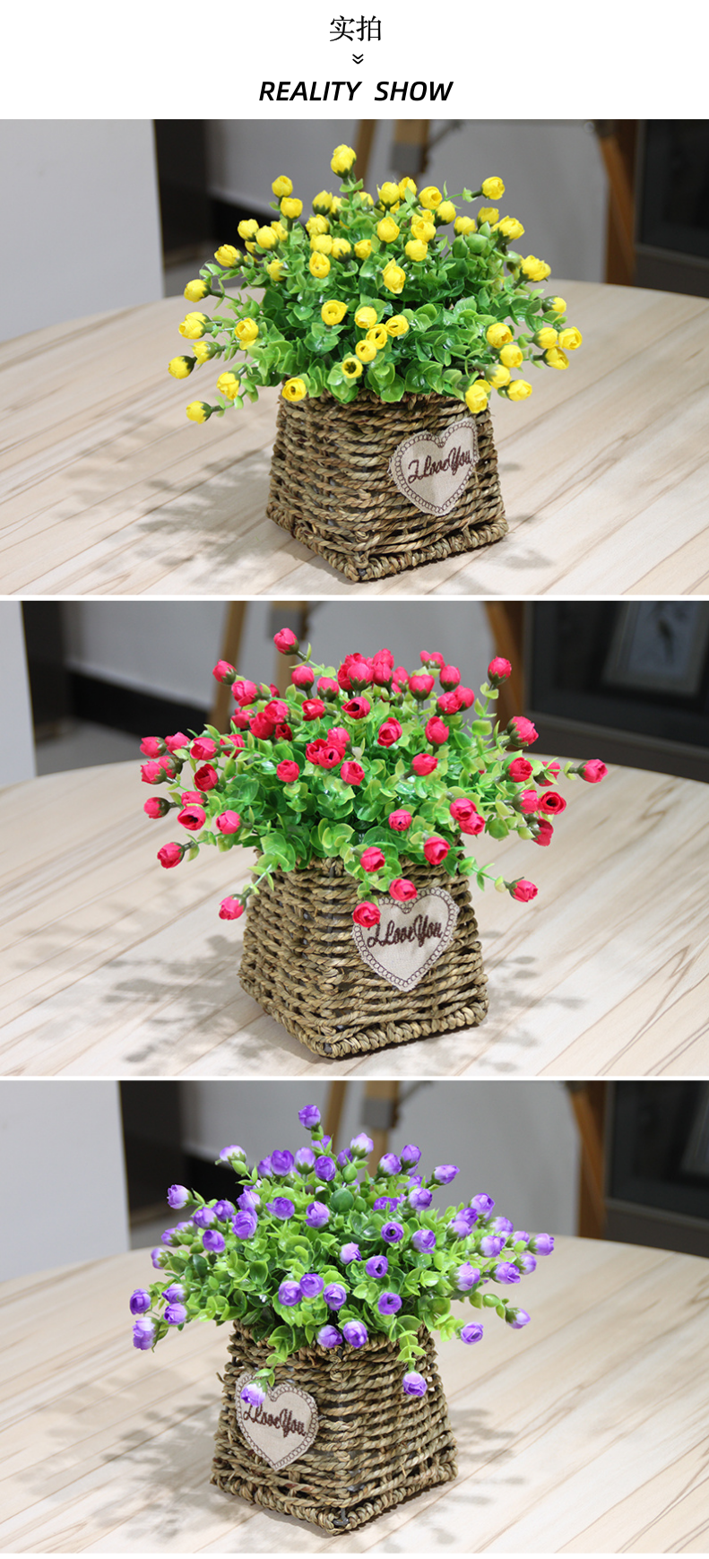 The Send + simulation flower art ceramic flower pot roses eucalyptus flower buds suit household act the role ofing is tasted furnishing articles desktop flower art