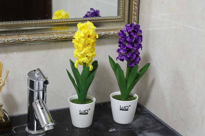 The Send + simulation flowers, ceramic vase with false hyacinth furnishing articles suit home decoration decorative bonsai pot