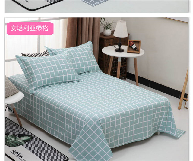 Bông tấm một mảnh vải chéo bông Sinh viên ký túc xá công chúa bột 1,8m giường đôi 1,5m giường đơn - Khăn trải giường ga trải giường mát
