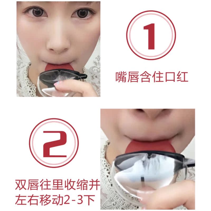 懒人唇形口红 车厘子色橘红色正红色口红持久保湿 不脱色 不沾杯