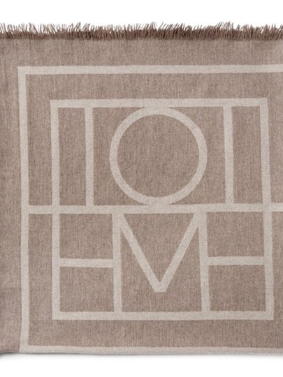 Swedish niche TOT scarf for women 24 spring and winter jacquard square scarf thickened ins same style geometric wool cashmere shawl