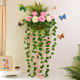 Simulation rose wall hanging wall hanging decorative flower basket silk flower fake flower pendant indoor wall flower pot simulation hanging wall flower