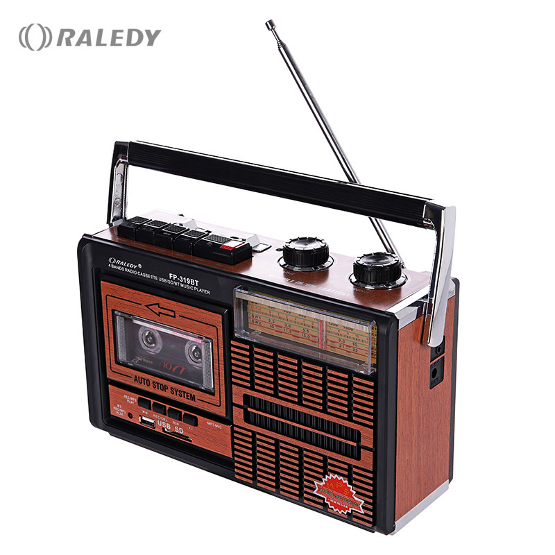 ssln retro portable multi-band radio cassette recorder reread machine Bluetooth U disc SD card MP3