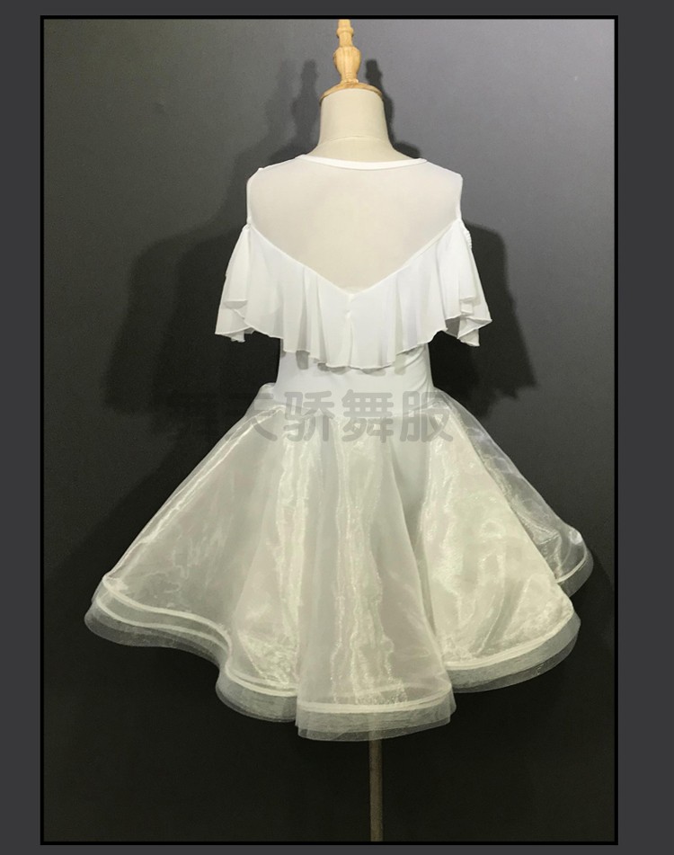 Trẻ em gái mới Trang phục khiêu vũ Latin trang phục thi đấu tiêu chuẩn quần áo Cô gái nhảy váy thực hành quần áo đặc biệt - Trang phục áo bé trai
