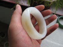  Hetian Jade Mountain Sugar Lanolin White Jade Bracelet 5 57