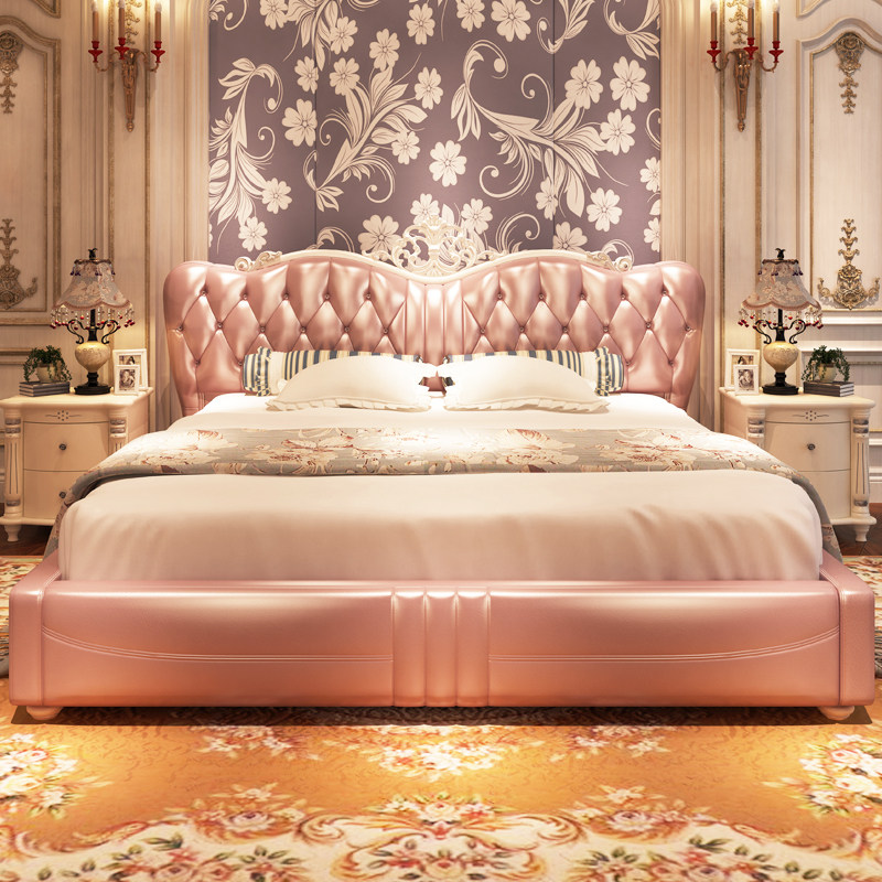 The bed Master Bed Bed Bed Bedroom Simple European Simple Little Household Personality Double Bed 2 m