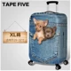 Denim Pocket Dog Cat Animal Cat Shield Xe đẩy Case Travel Machine Protection Machine Set Gói Phụ kiện liên quan ổ khóa mật mã mini