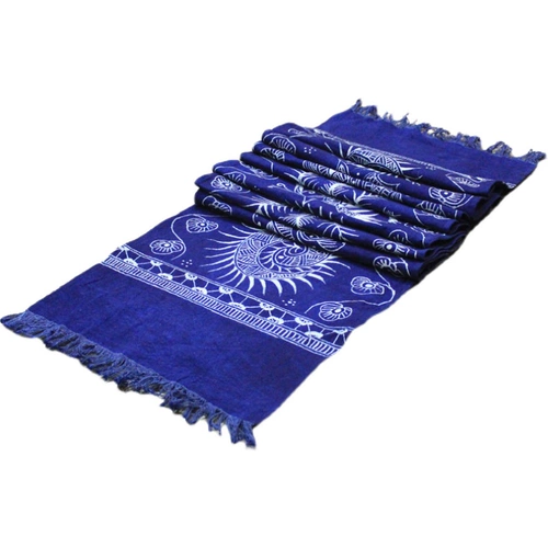 Миоолианский восковой настольный флаг ритровый ручной работы синий краситель