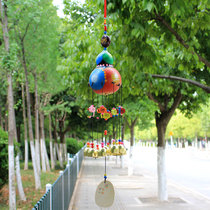 Gourd Wish Brand Wind Bell Hand Hanging Decoration Yunnan Ethnic Crafts Balcony Living Room Decoration Clear Bell Pendant