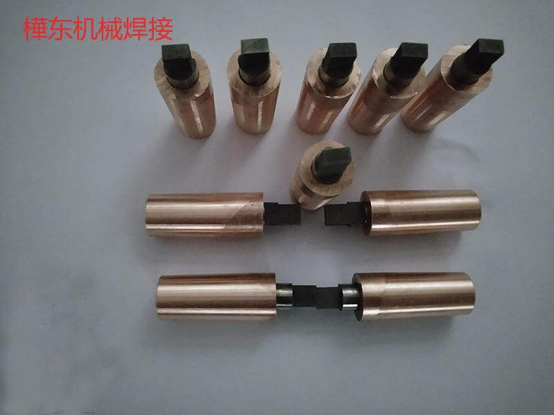 Square wear-resistant tungsten tantalum alloy electrode head Copper-encrusted tungsten electrode cap Copper-encrusted tantalum electrode cap is made of tungsten tantalum electrode