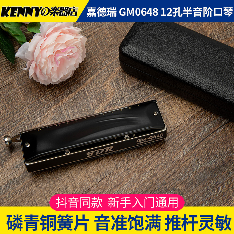 JDR Gia Dei Semi Soundstage Harmonica Harmonica 12 Holes C Tune GM0648 New Hands Adult Beginner introductory practice playing
