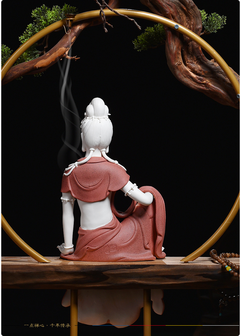 Yutang dai ceramic zen guanyin Buddha indoor household act the role ofing is tasted furnishing articles lotus comfortable avalokitesvara