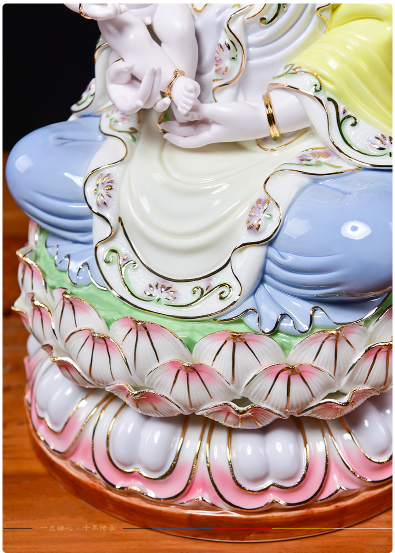 Yutang dai ceramic glaze color avalokitesvara like SongZi son guanyin Buddha offering home furnishing articles at home