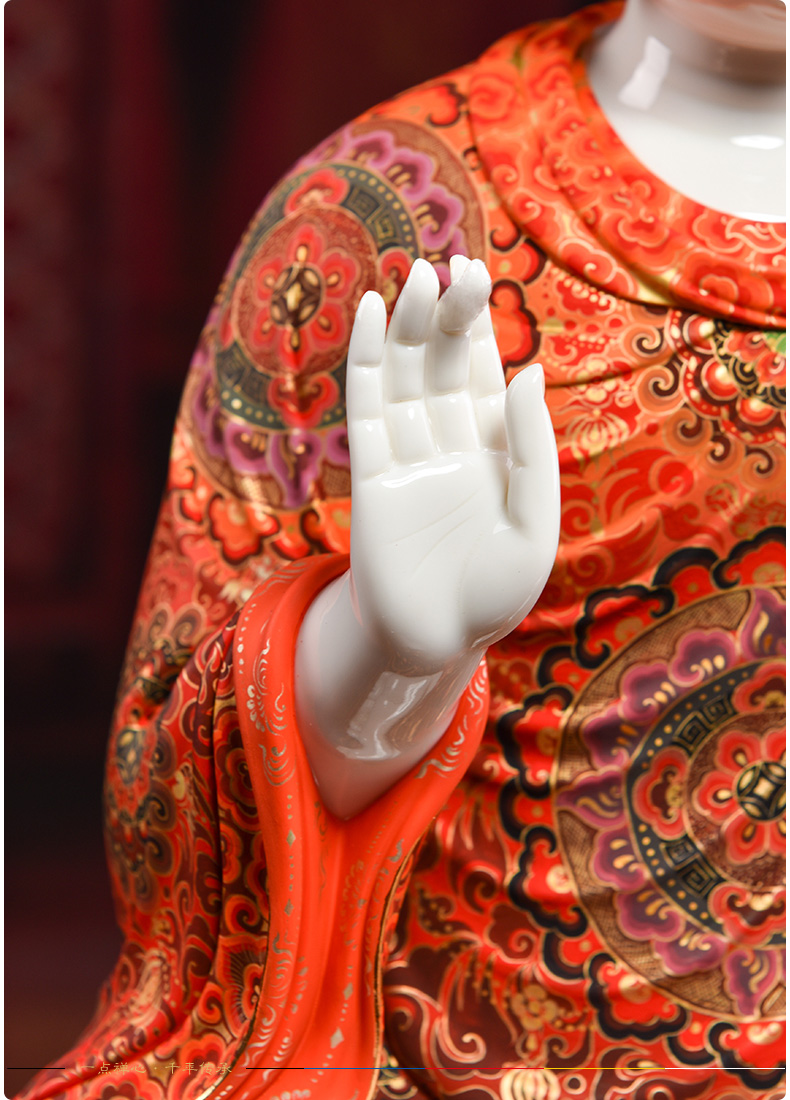 Yutang dai ceramic Buddha statute to occupy the extremely Buddha shakyamuni Buddha had handicraft furnishing articles