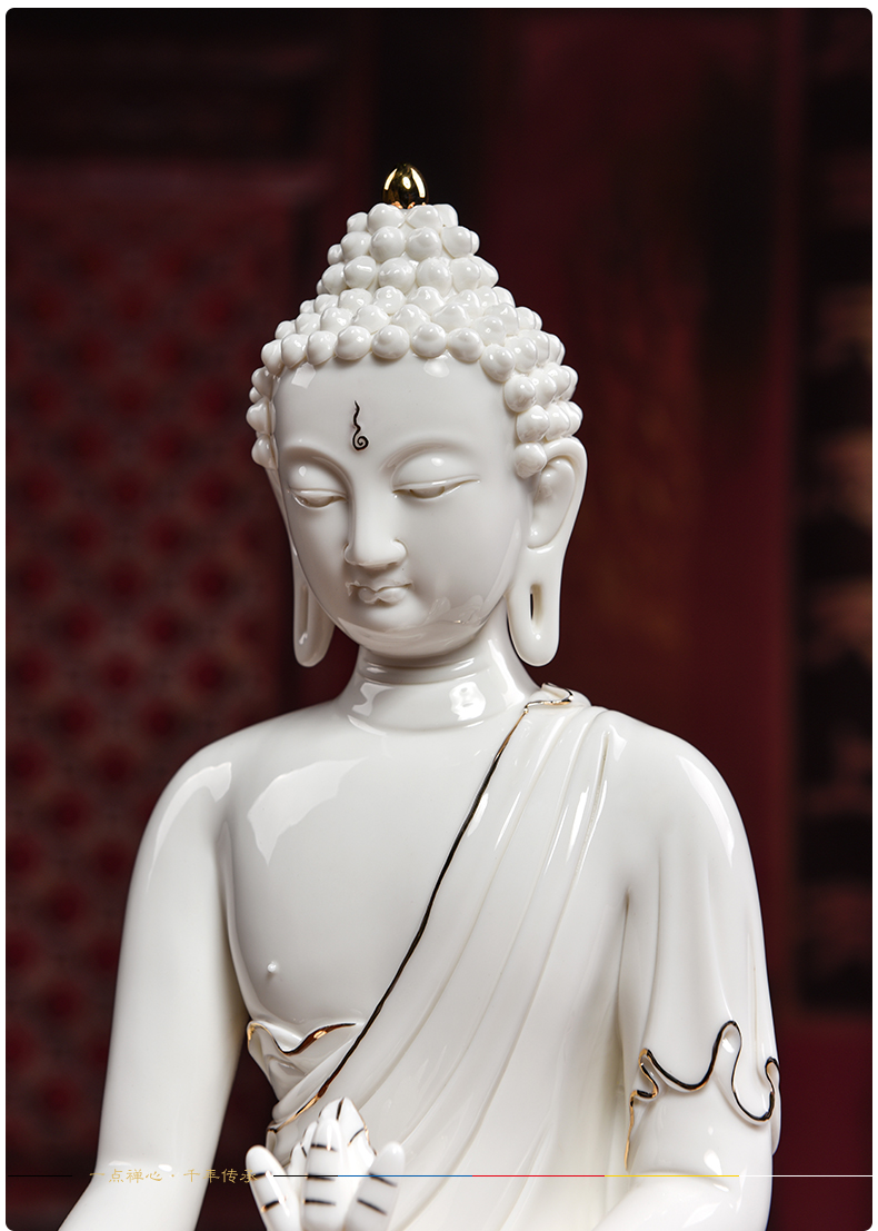 The see colour white porcelain yutang dai dehua medicine The guru Buddha amitabha Buddha furnishing articles ceramic its/D46-25 e