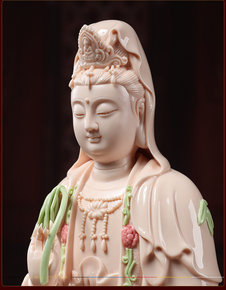 Yutang dai ceramic three holy Buddha guanyin western home furnishing articles to the as has trend to bodhisattva like at home