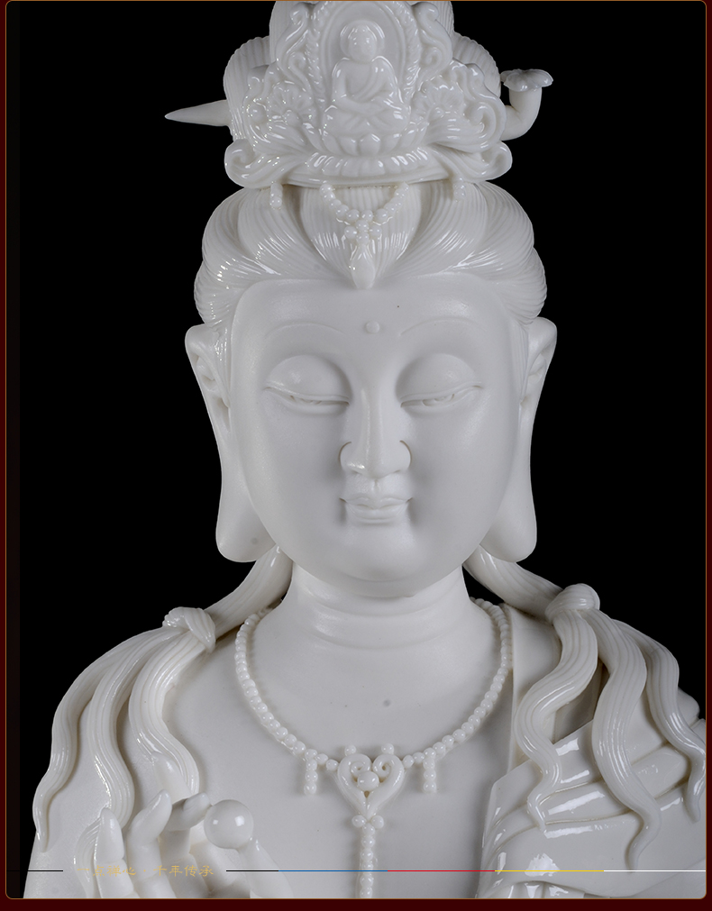 Yutang dai dehua white porcelain guanyin earth treasure the four bodhisattvas manjusri times like Buddha worship that occupy the home furnishing articles