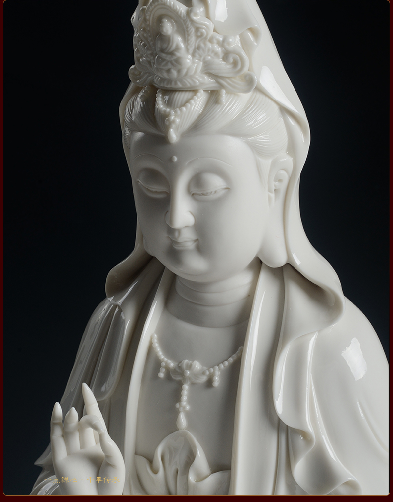 Yutang dai dehua white porcelain guanyin earth treasure the four bodhisattvas manjusri times like Buddha worship that occupy the home furnishing articles