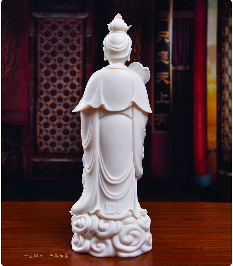Yutang dai dehua ceramic Buddha home furnishing articles worship Taoist statues of Buddha sunchon develping the Notre Dame