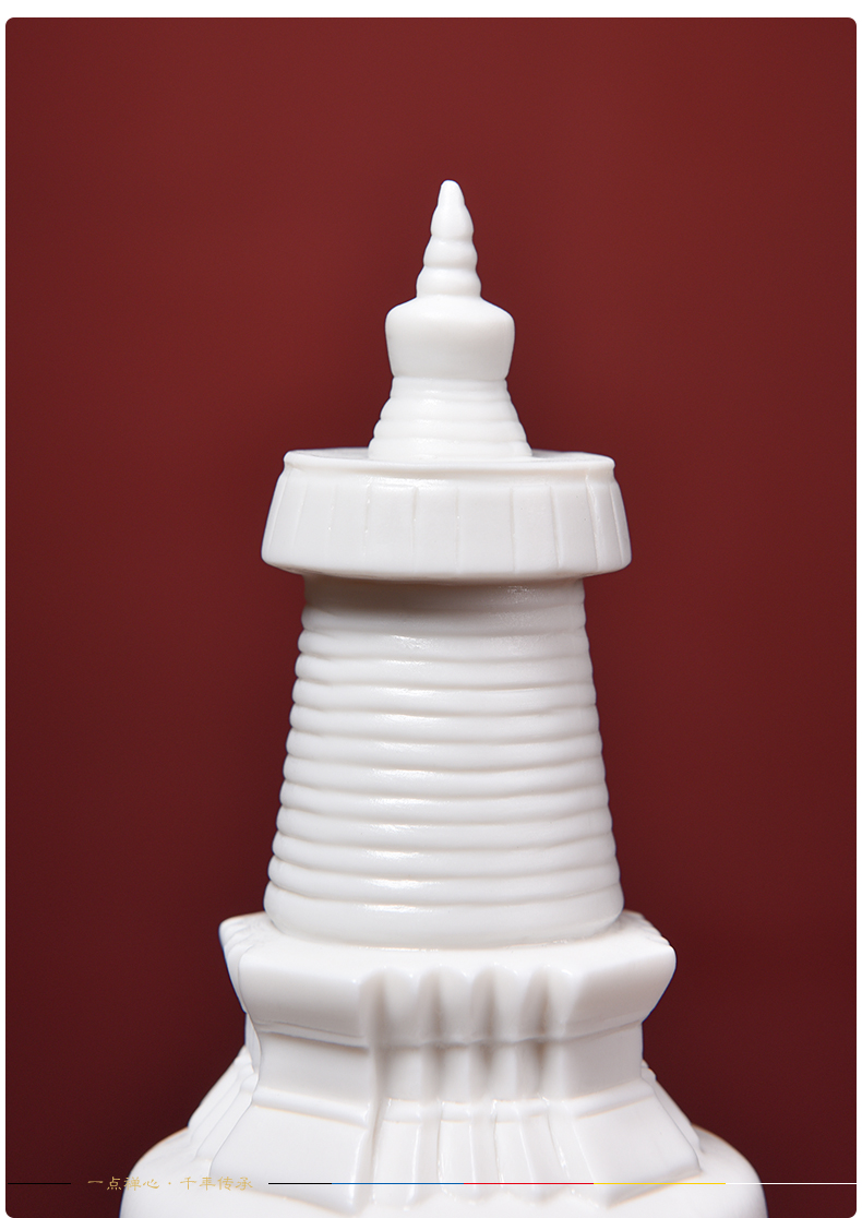 Yutang dai domestic pagoda buddhist supplies ceramic sect buddhist relics worship that occupy the home furnishing articles/stupas Aquarius