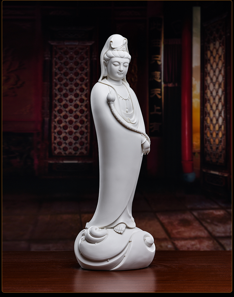 Yutang dai of Buddha enshrined that occupy the home furnishing articles ceramics handicraft jian - pin Lin master Dutch guanyin/D26-23