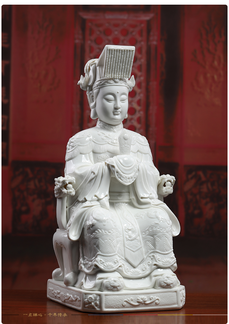 Yutang dai porcelain statute of mazu maejo sacrifice mazu as household consecrate Buddha furnishing articles paint color