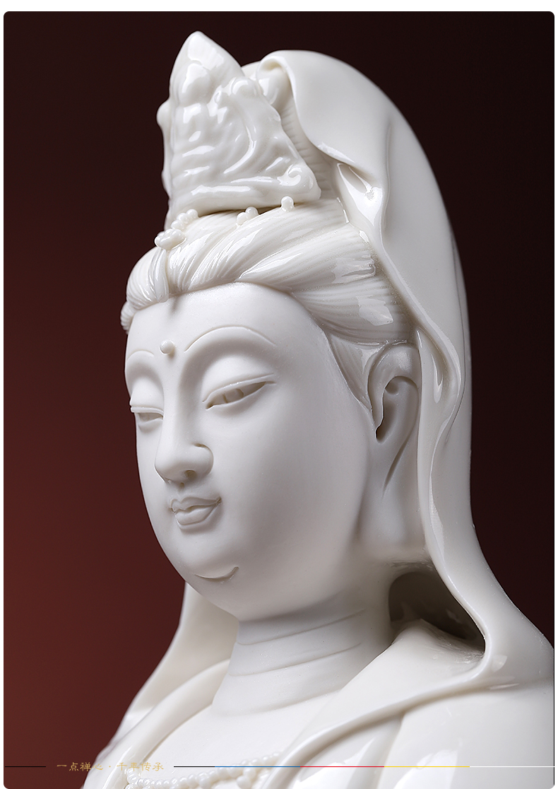 Yutang dai household dehua white porcelain avalokitesvara consecrate figure of Buddha that occupy the home furnishing articles/xiangyun graciousness the goddess of mercy corps