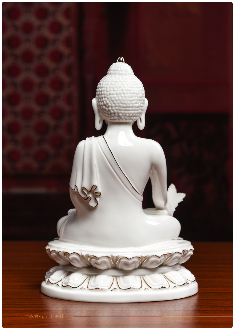 The see colour white porcelain yutang dai dehua medicine The guru Buddha amitabha Buddha furnishing articles ceramic its/D46-25 e