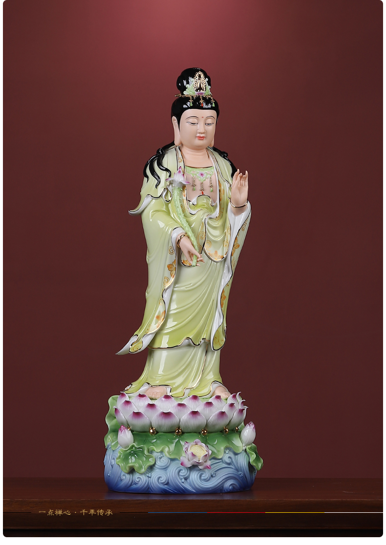 Yutang dai dehua ceramic 20 inches west three holy spirit like furnishing articles dehua white porcelain household saint consecrate figure of Buddha