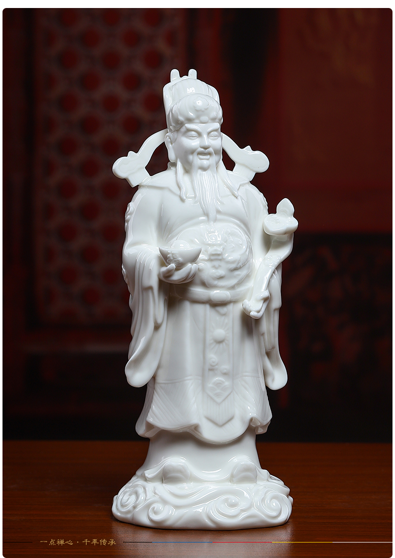 Yutang dai ceramic household wealth of Buddha sitting room home furnishing articles housewarming shops opening gifts