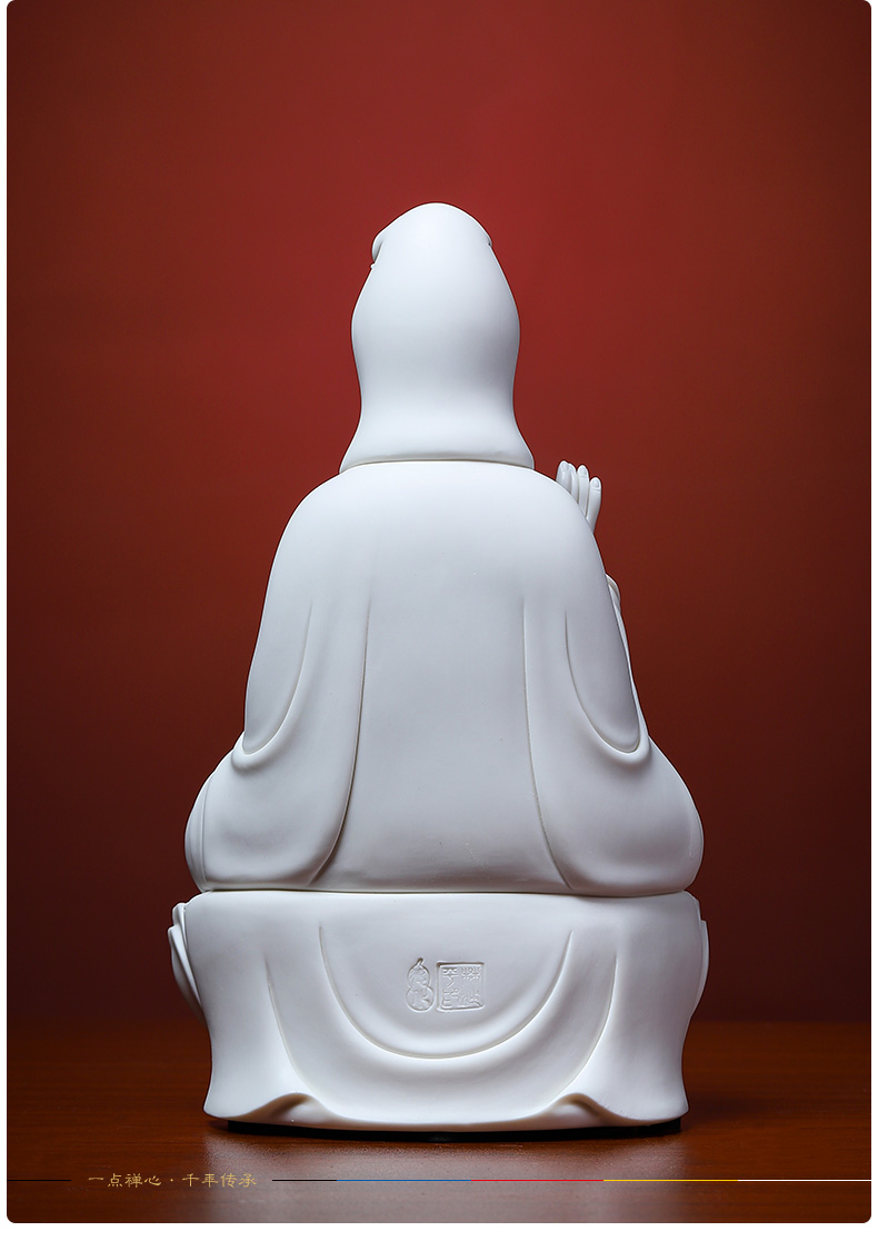 Yutang dai ceramic Buddha guanyin bodhisattva home furnishing articles dehua white porcelain goddess of zen thoughts like that occupy the home