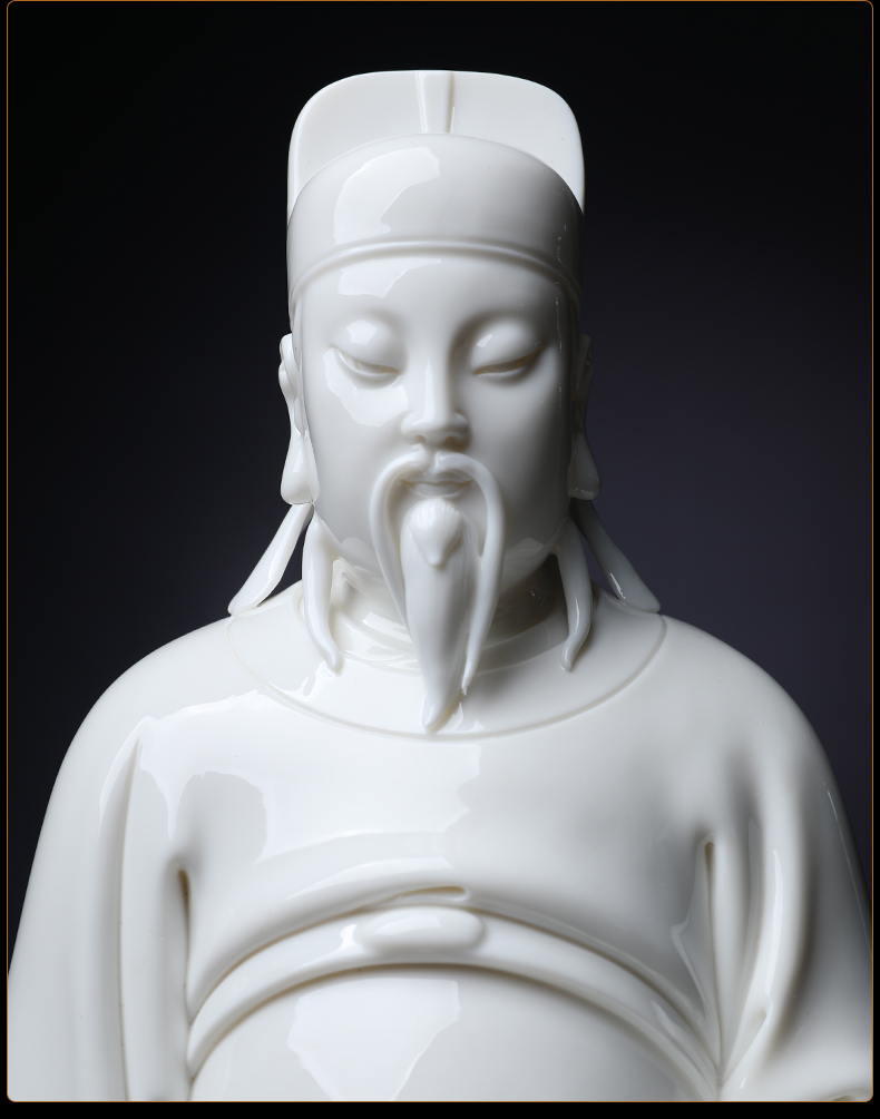 Yutang dai Lin Luyang ceramic its art master/permit (lard white) D01-067 limited edition 99