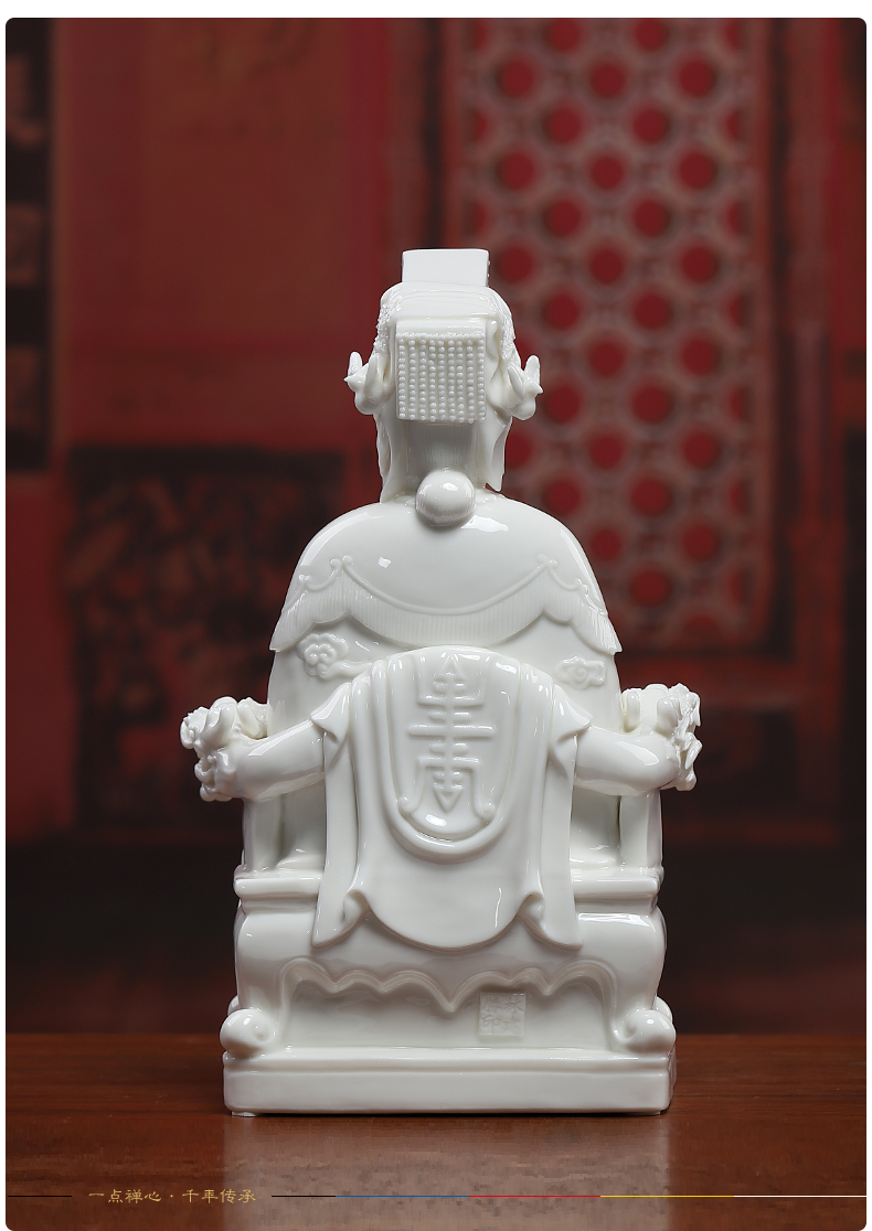 Yutang dai porcelain statute of mazu maejo sacrifice mazu as household consecrate Buddha furnishing articles paint color