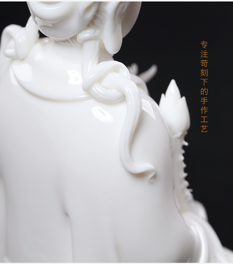 Yutang dai jade red porcelain is a horse of white marble this life Buddha Buddha bodhisattva furnishing articles 5 inches sitting lotus trend to Mr