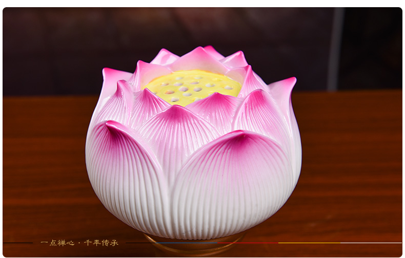 Yutang dai ceramic supplies decorative light temple Buddha before Buddha to home for the Buddha lotus lotus GongDeng furnishing articles