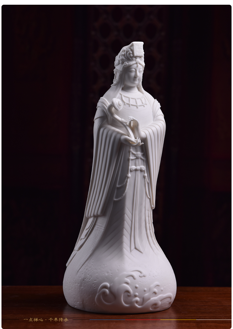 Yutang dai ceramic mazu statute furnishing articles maejo celestial days empress the virgin niang mother worship god in the sky