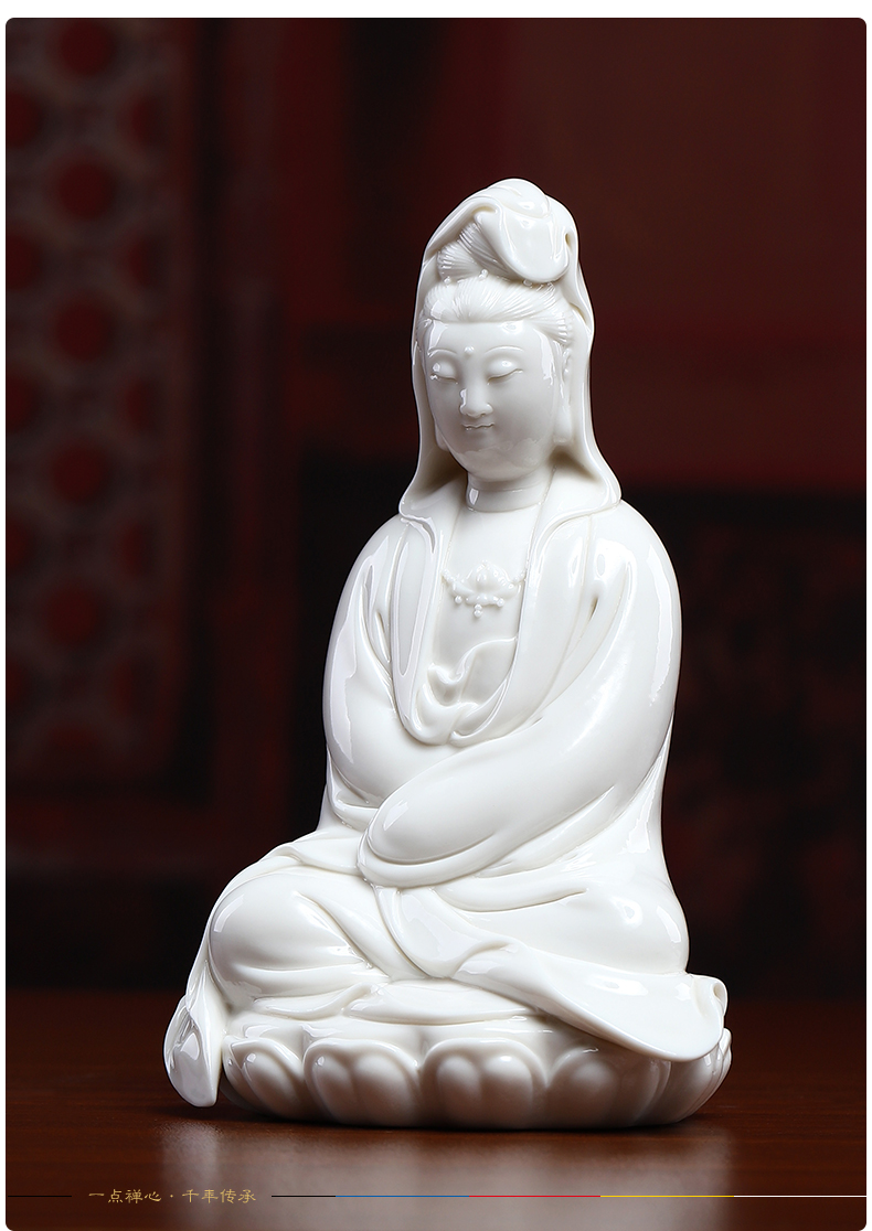 Yutang dai ceramic small guanyin Buddha to occupy the home furnishing articles at home avalokitesvara like car decoration