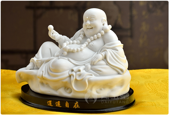 Yutang dai dehua white porcelain maitreya Buddha furnishing articles smiling Buddha maitreya pot - bellied ceramic crafts opening gifts away