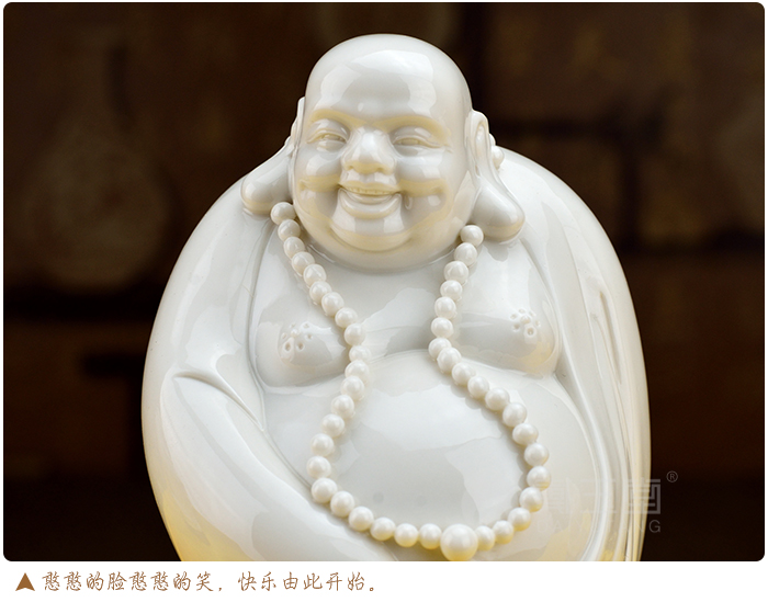 Ceramic handicraft production is pulled from the shelves 】 【 pot - bellied Buddha maitreya Buddha 7 - inch ruyi primer