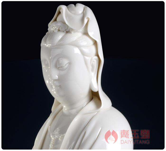 Yutang dai ceramic household buddhist temple consecrate Buddha adornment furnishing articles/18 inches across indicates the sea guanyin bodhisattva D20-10